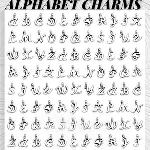 110 ALPHABET LETTER CHARMS, Bracelets & MORE JEWELRY MAKING BUNDLE DIY LOT